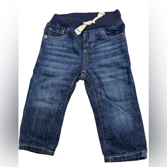 GAP Other - Gap Dark-wash Five Pocket Denim Elastic Pull-on Jeans 12-18 Months EUC